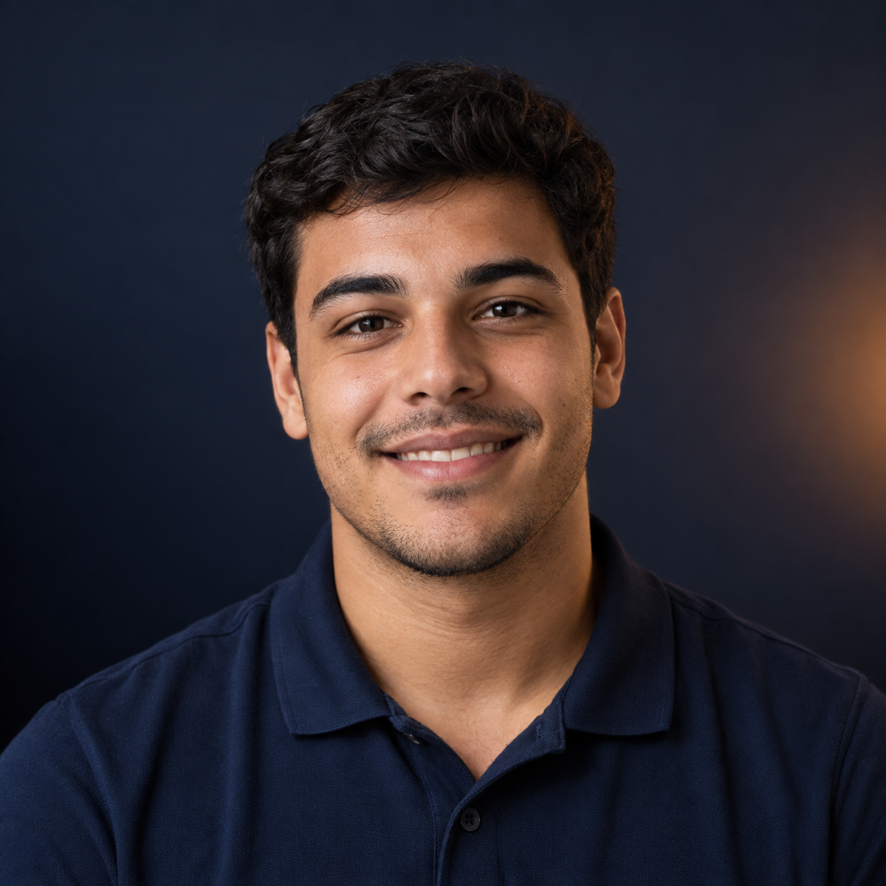 Retrato sintético de Lucas Oliveira, perfil fictício